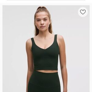 NWT - Lululemon Athletica Deep Green V-Neck Top